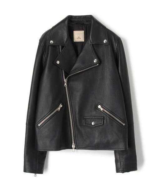 セール】 【別注】DENIM×TOMORROWLAND ラムレザーダブルライダース