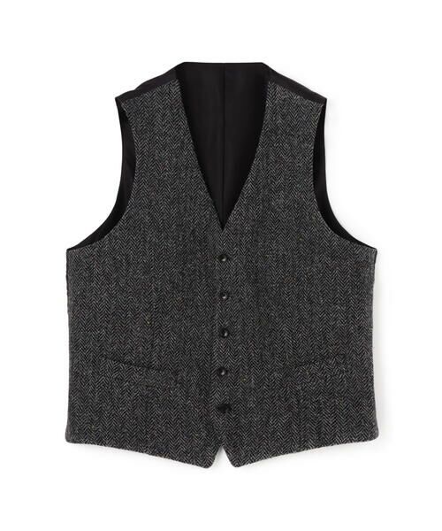 セール】 ウールツイード 5Bベスト Harris Tweed （ベスト