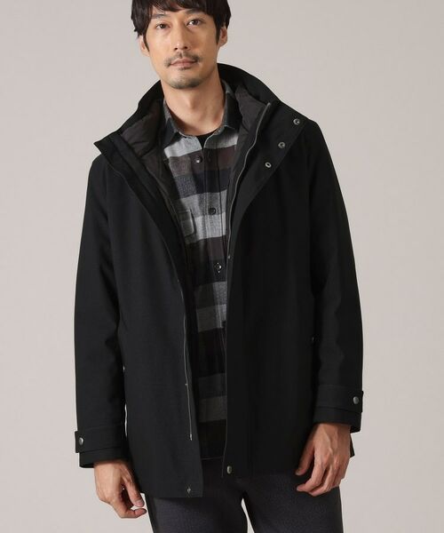 セール】 【3WAY】ドビー ダウンライナー付 ブルゾン （レザーブルゾン