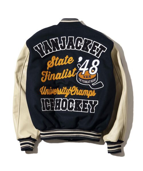 セール】 プレミアムスタジアムジャンパー ＜ICE HOCKEY＞ （レザー
