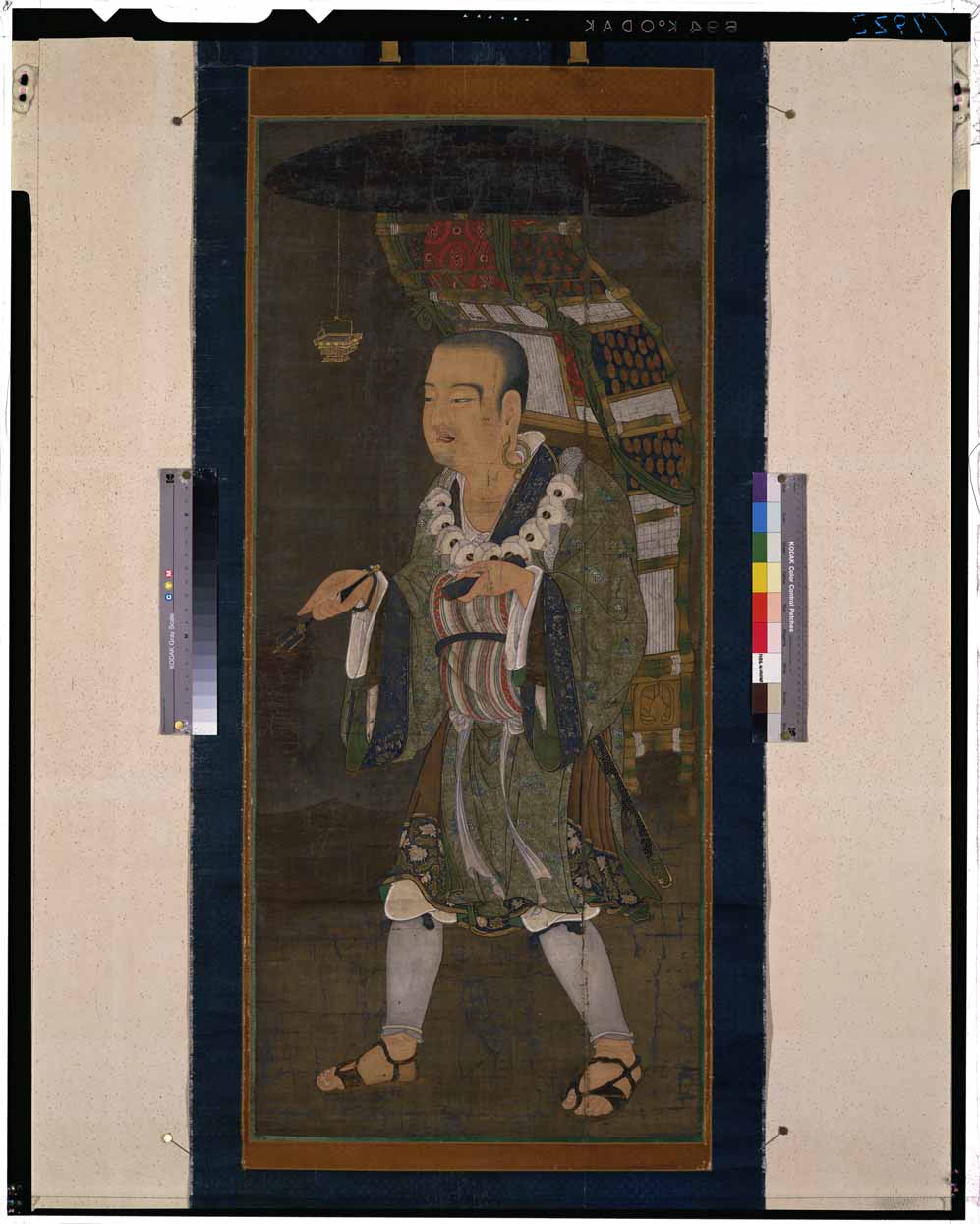 タイムセール ￼￼￼掛け軸￼￼ 玄奘法师像 民国二十二年(1933年)作