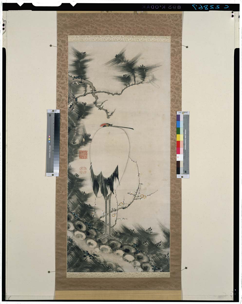 松樹と梅花図の大鍔