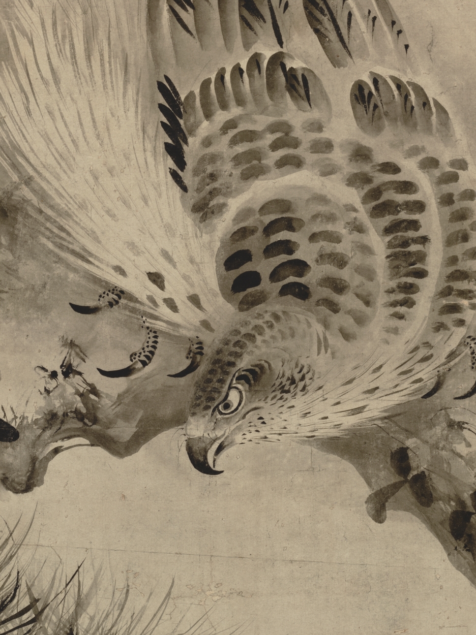 ☆古美術！ 小野雲鵬 松鷹図 ☆古美術！ 小野雲鵬 松鷹図