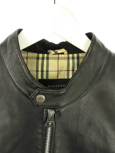 バーバリーブラックレーベル BURBERRY BLACK LABEL ラム レザー