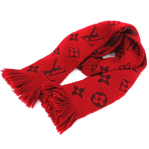 ルイヴィトン LOUIS VUITTON マフラー ショール エシャルプ ロゴマニア