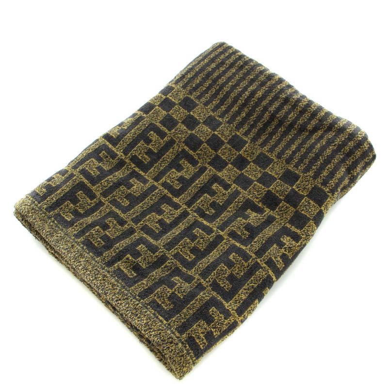 フェンディ FENDI バスタオル 大判タオル ズッカ柄 コットン