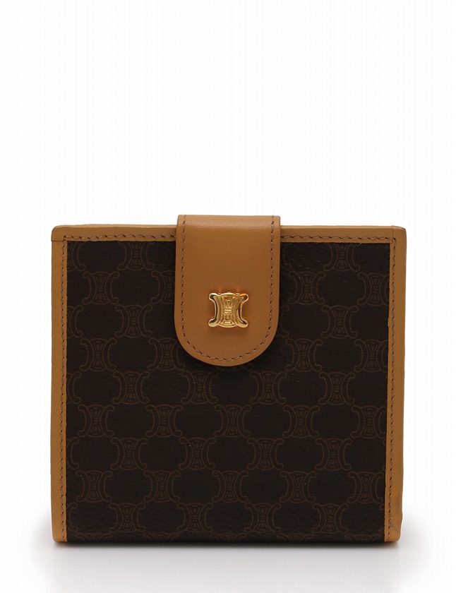 CELINE 二つ折り財布 ブラウン 【公式通販】