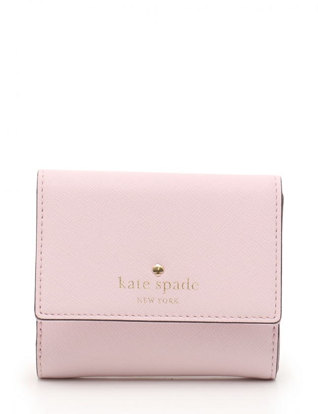 ケイトスペード KATE SPADE 財布 二つ折り Wホック ピンク 小物 レザー