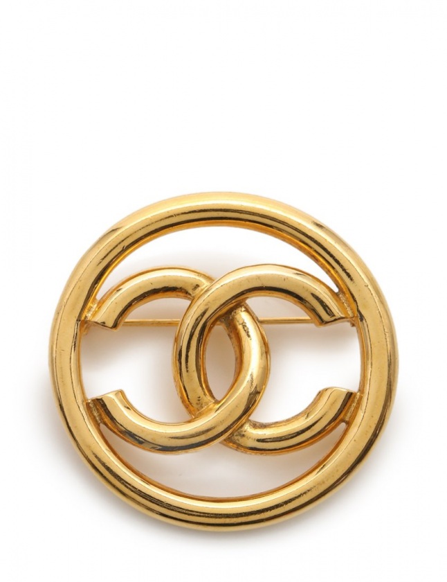 シャネル CHANEL ブローチ ココマーク ゴールド アクセサリー 93P