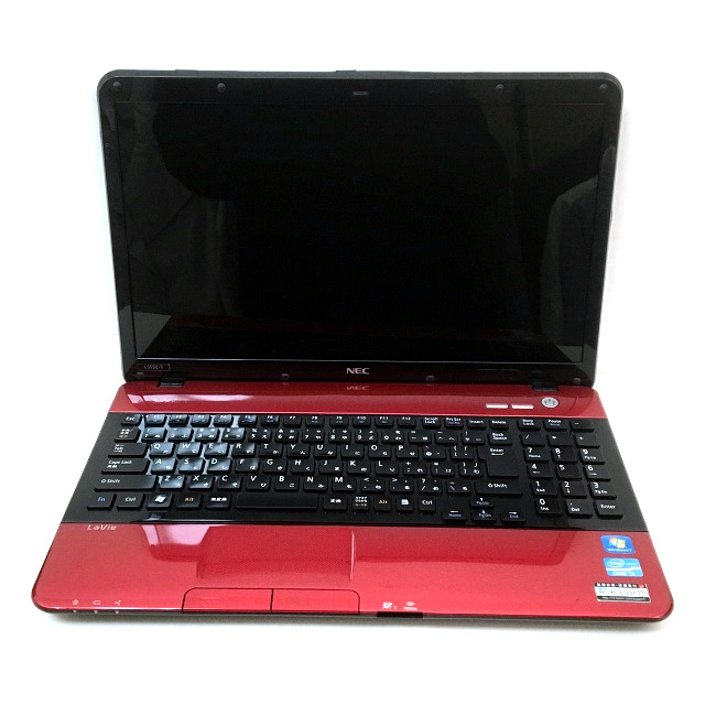 NEC Lavie LS550/F ノートパソコン PC 家電 レッド 赤 PC-LS550FS1BR