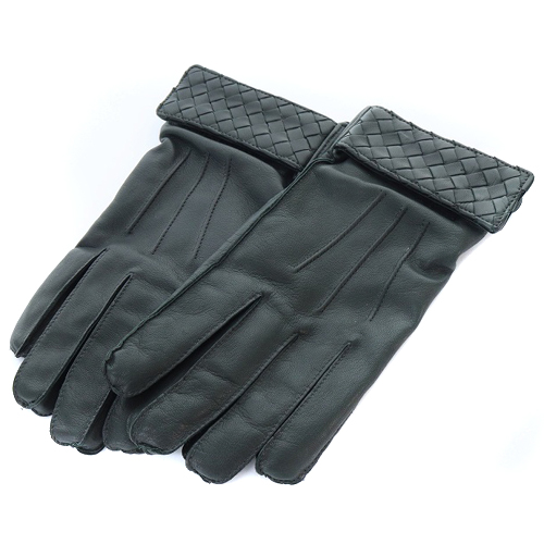 ボッテガヴェネタ BOTTEGA VENETA イントレチャート レザー グローブ