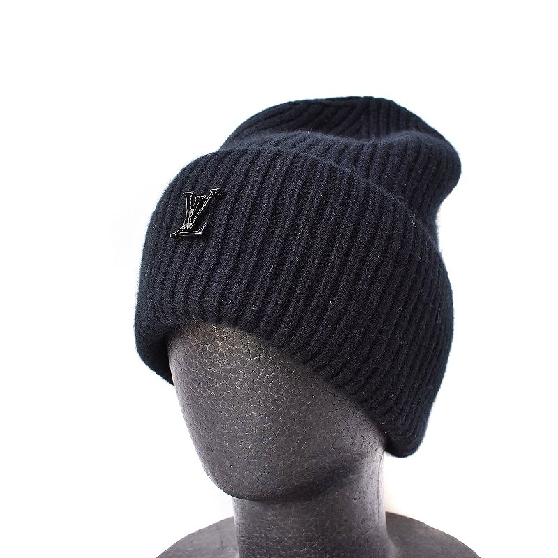 ルイヴィトン LOUIS VUITTON ボネ・LV アヘッド ニット帽 ロゴ 帽子