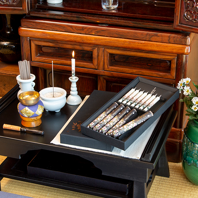 線香と絵ローソクセット（桜） | 弔電商品 | 【電報サービス】VERY CARD