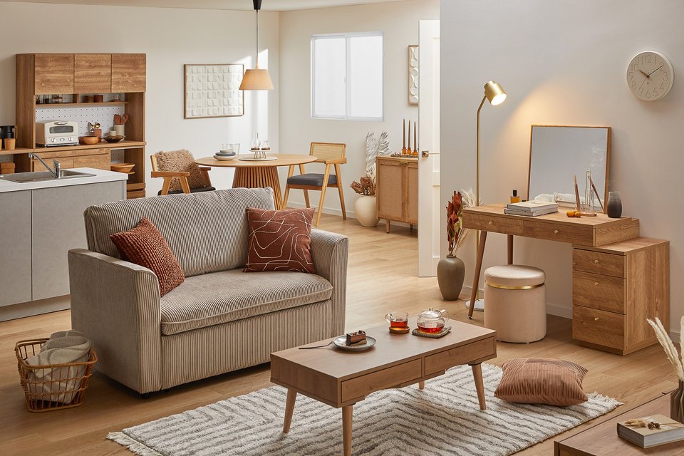 新品】LOWYA ラタン調ハイキャビネット(幅60cm) LOWYAラタン調ハイ