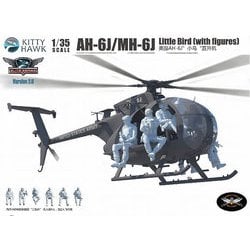 キティホーク AH-6J/MH-6J Little Bird フィギュア6体付 AH-6J/MH-6J