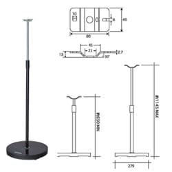 ヨドバシ.com - デノン DENON スピーカースタンド・1本 ASS-100（K