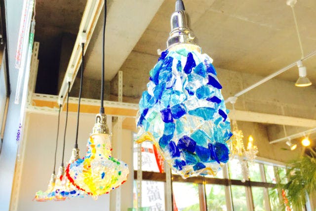 沖縄・石垣島・ガラス細工】琉球ガラスの輝きを楽しもう！ランプ作り