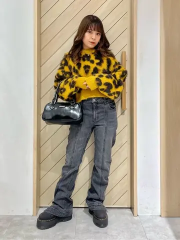 LEOPARD CROPPED KNIT TOP X-girl – calif（カリフ）公式サイト