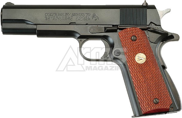 WA ウエスタンアームズ ガバメント ガスブローバック シリーズ80 木グリ付