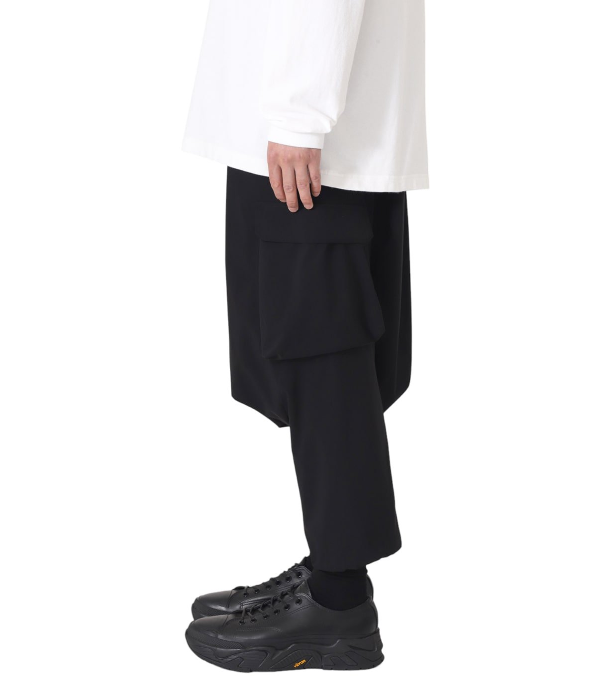 FUMITO GANRYU サルエル ナイロン カーゴパンツ size:2 FUMITO GANRYU