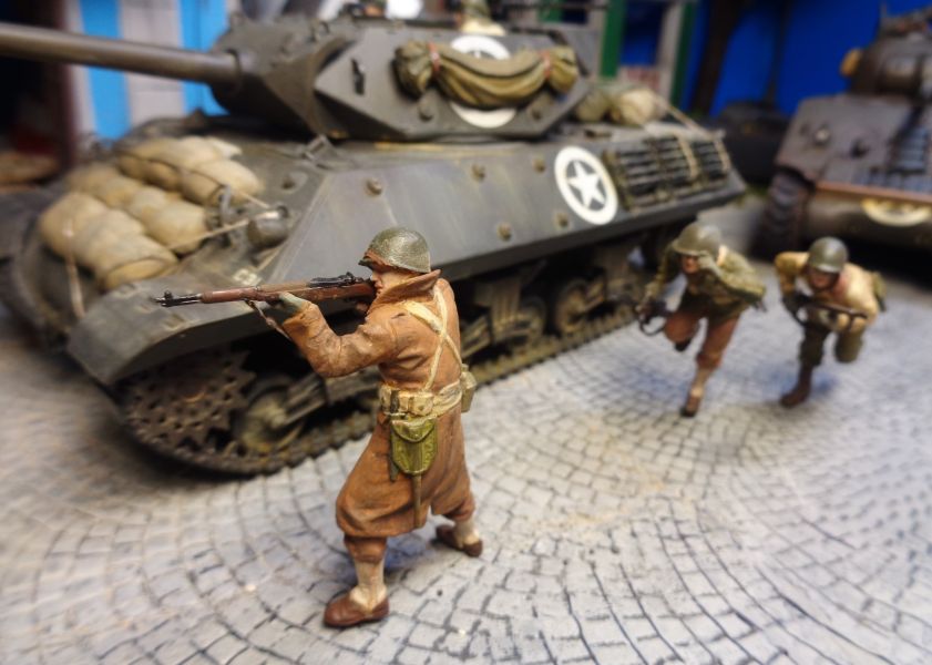 米軍駆逐戦車 M10 ミリタリー ジオラマ タミヤ 1/48 アメリカM10駆逐