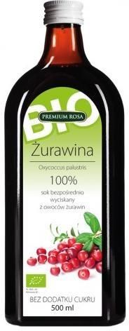 Premuim Rosa Sok 100% Żurawina Bio Bez Dodatku Cukru 500ml - Ceny