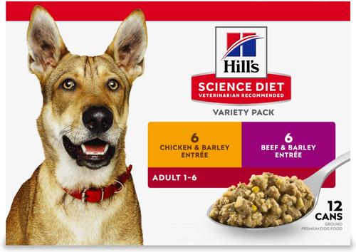 HILL'S SCIENCE DIET Variety Pack Adult Wet Dog Food, 13-oz, case