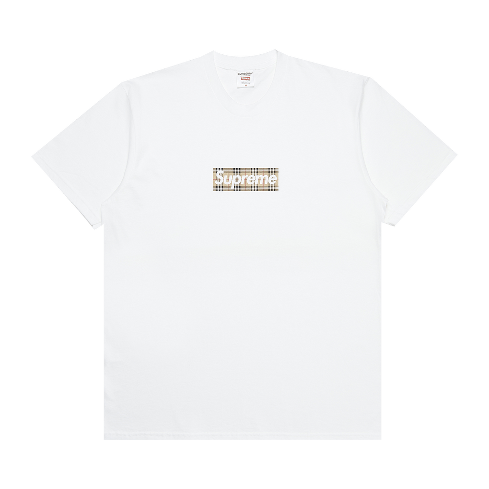 Buy Supreme x Burberry Box Logo Tee 'White' - SS22T1 WHITE | GOAT
