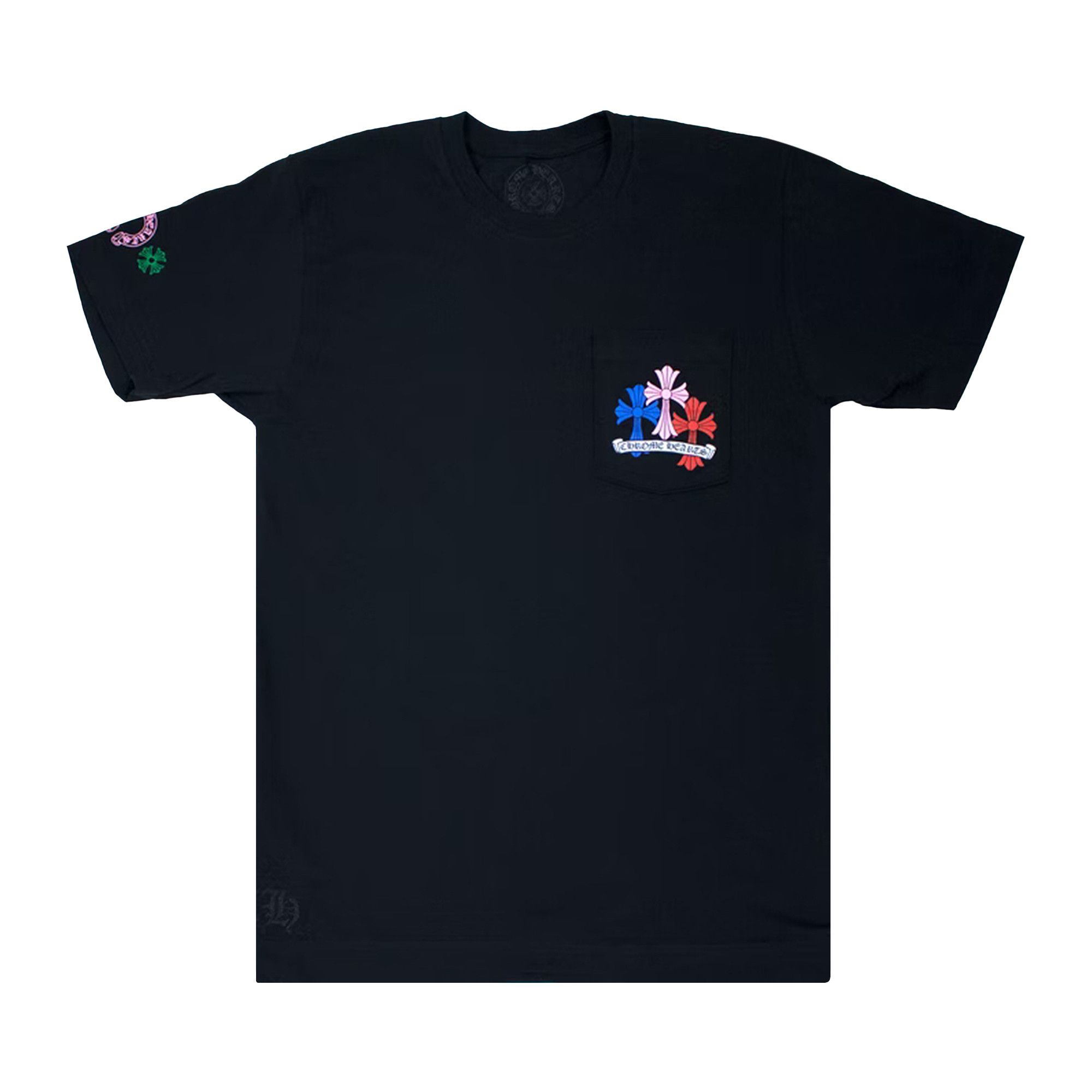 Buy Chrome Hearts Cross Cemetery Tee 'Black/Multicolor' - 1383