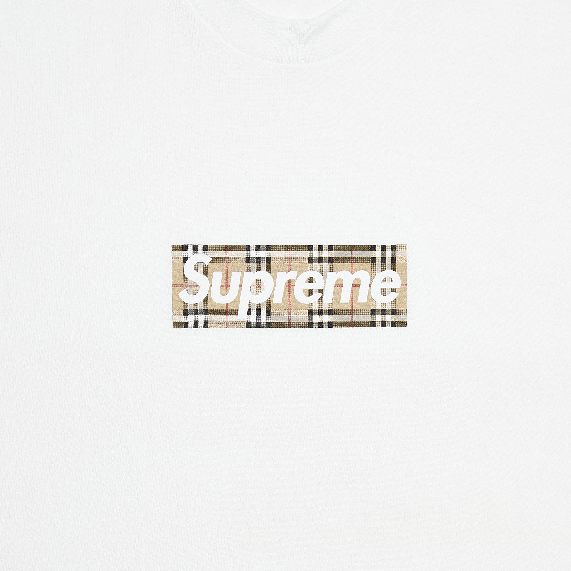 希少】Supreme Burberry Box Logo Tee 22SS Buy Supreme x Burberry