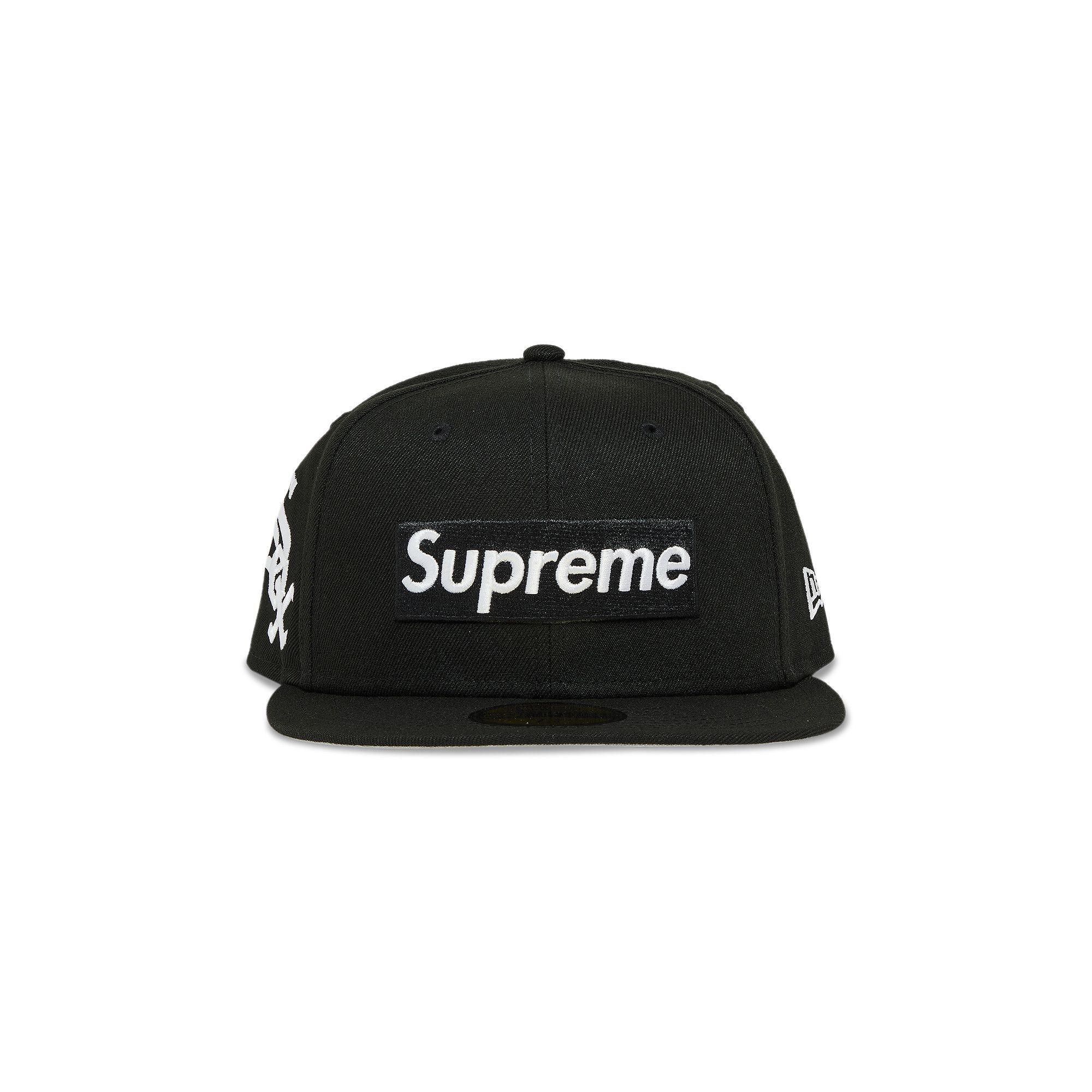 Buy Supreme x MLB Teams Box Logo New Era 'Black - Chicago