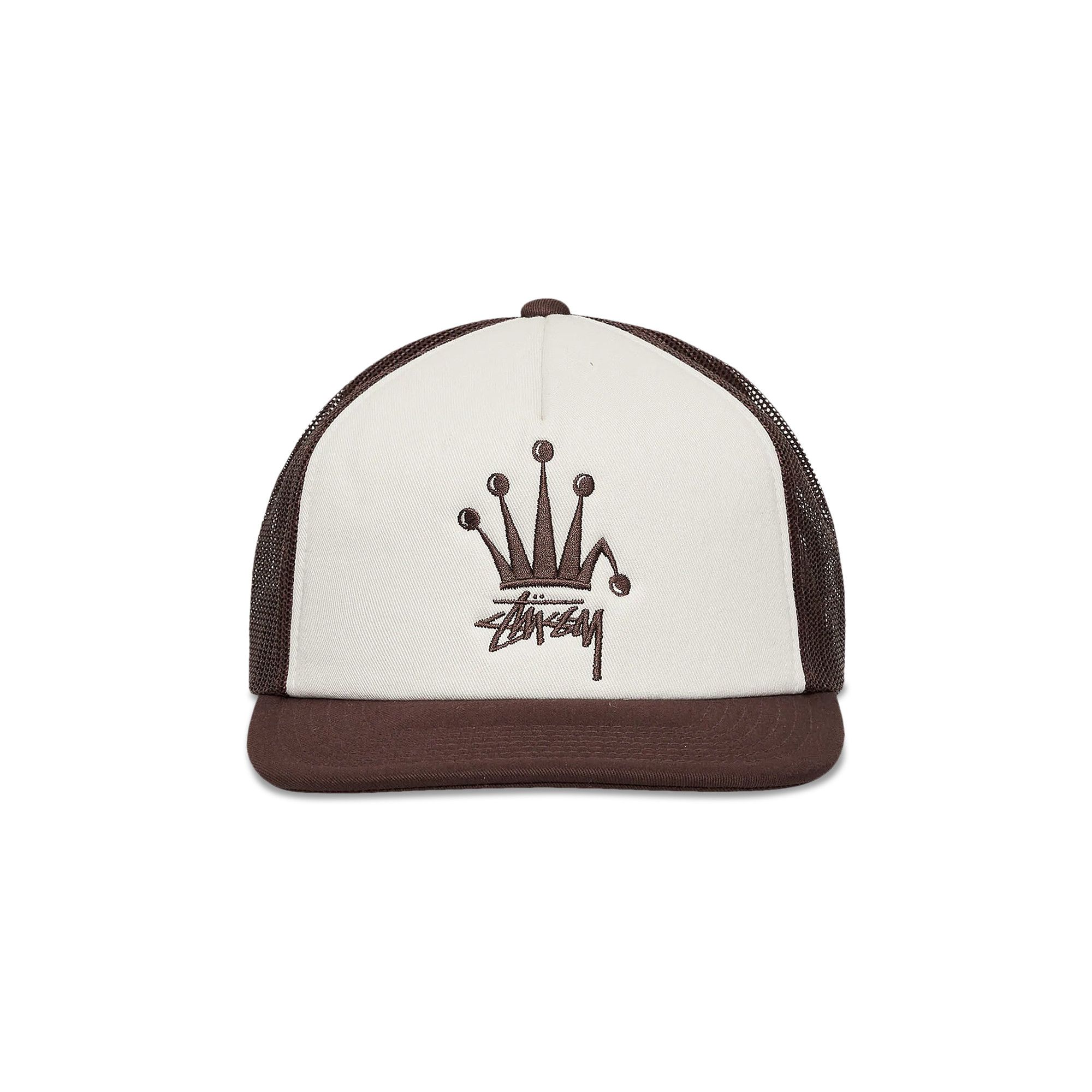 Buy Stussy Crown Stock Trucker Cap 'Brown' - 1311056 BROW | GOAT