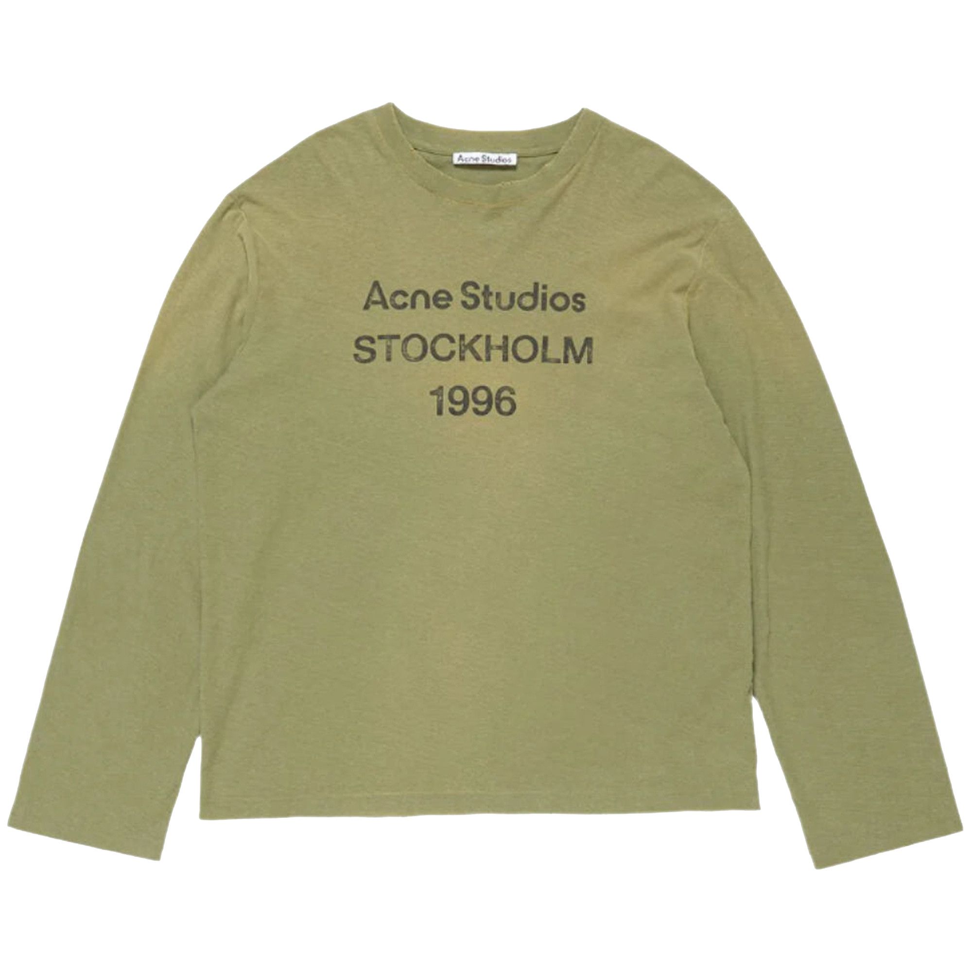 Buy Acne Studios Logo 1996 Long-Sleeve T-Shirt 'Olive Green