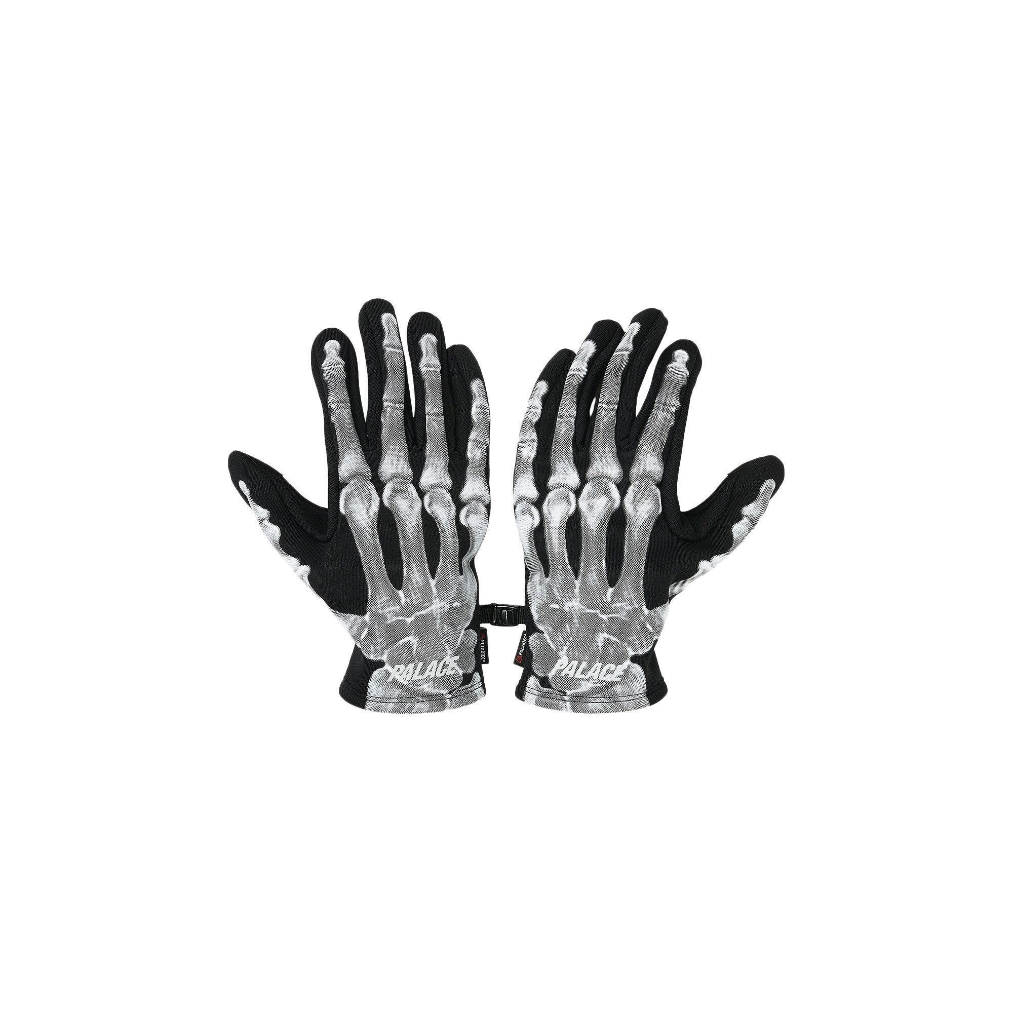 Buy Palace Polartec Boney Gloves 'Black' - P29ACC053 | GOAT