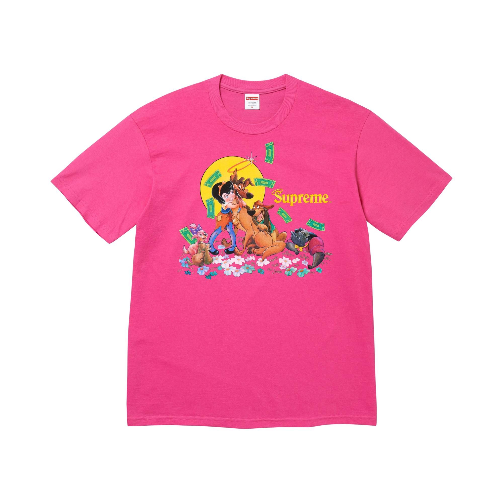 Buy Supreme All Dogs Go To Heaven Tee 'Fuchsia' - FW25T42 FUCHSIA