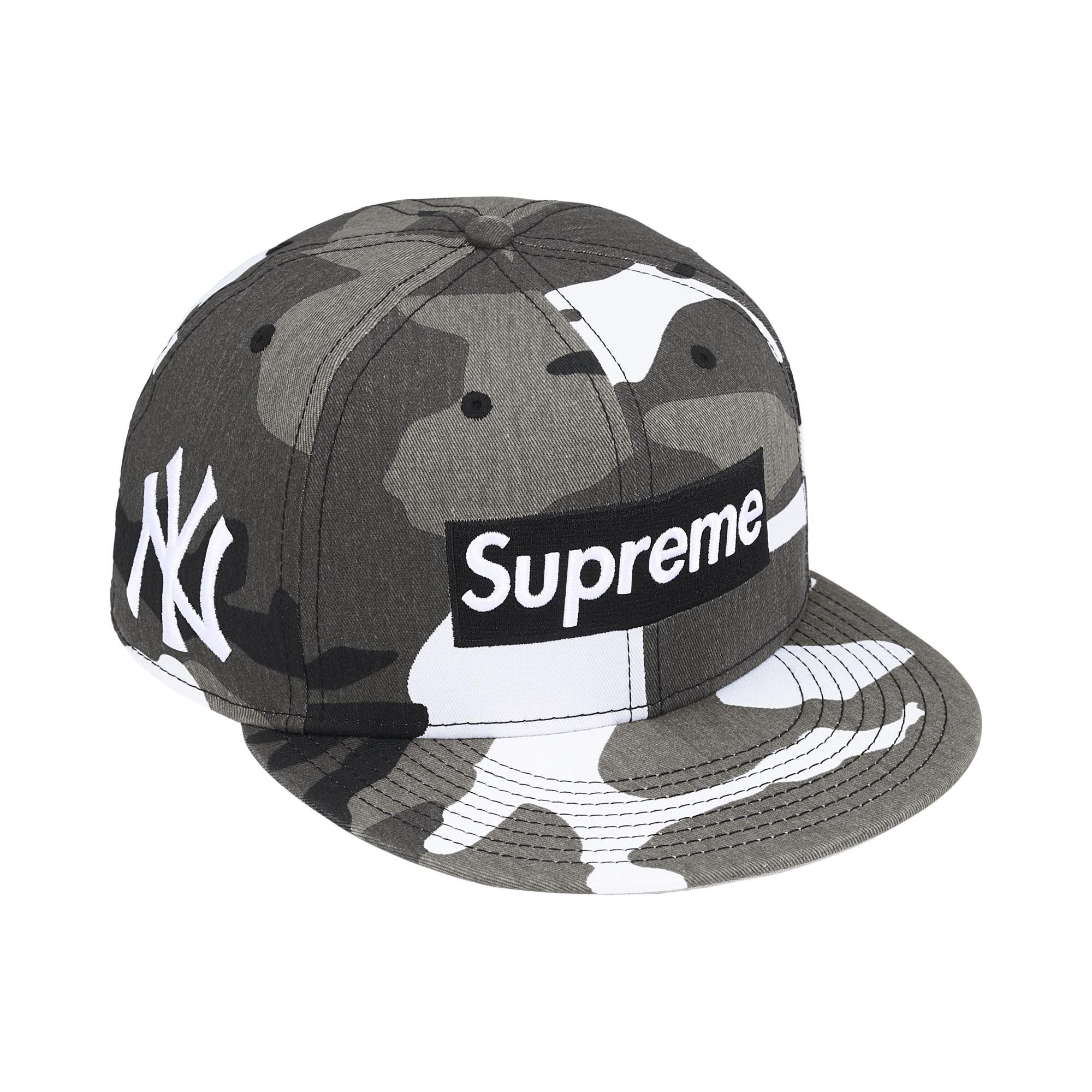 Buy Supreme x MLB Teams Box Logo New Era 'Snow Camo New York
