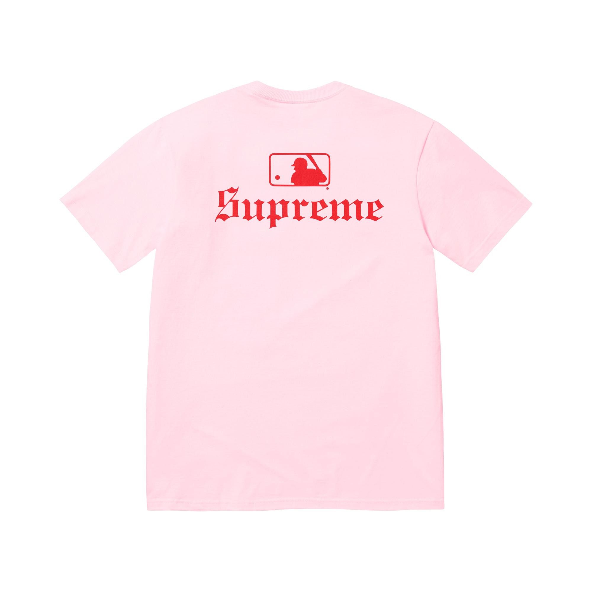 Buy Supreme x MLB Teams Tee 'Light Pink' - FW25T22 LIGHT PINK | GOAT