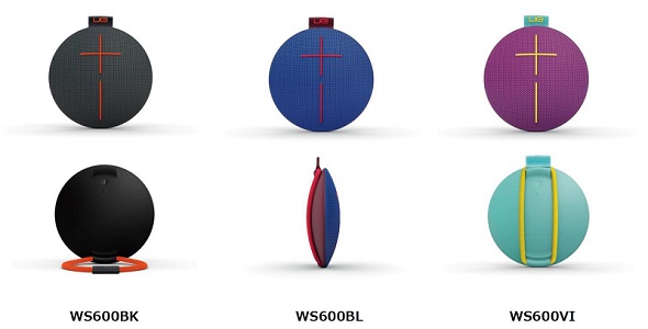 ロジクール、IPX7の防水性能を備える円盤型Bluetoothスピーカー「UE