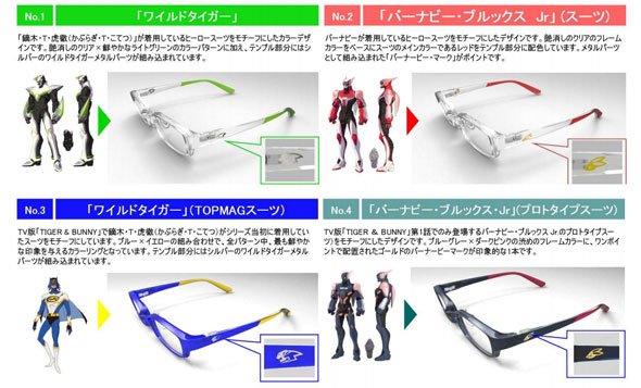 JINS＆バンダイ、アニメ『TIGER & BUNNY（タイガー＆バニー）』との