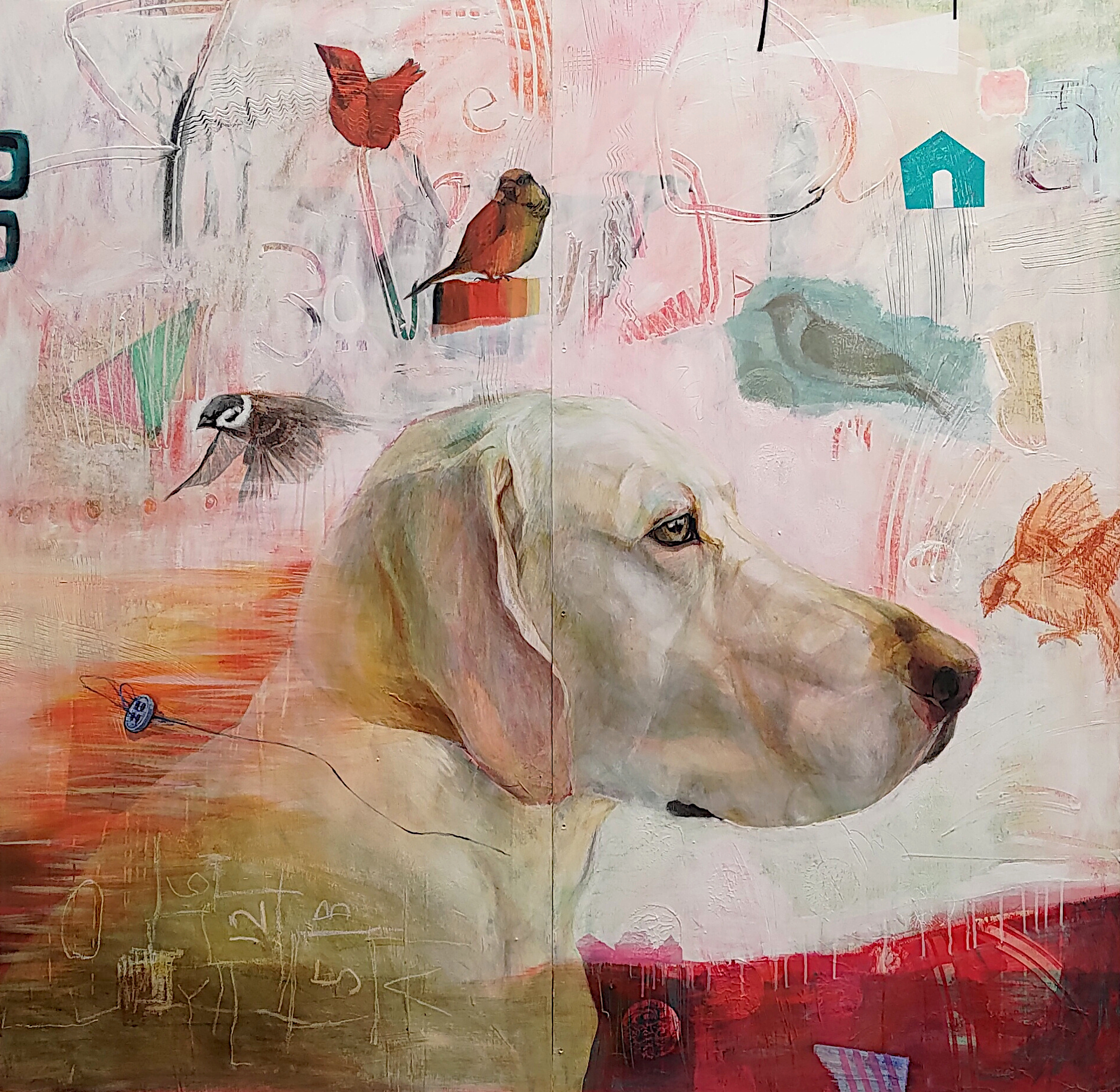 100号、新世紀展入選作品「たたずむ男」 100号、新世紀展入選作品