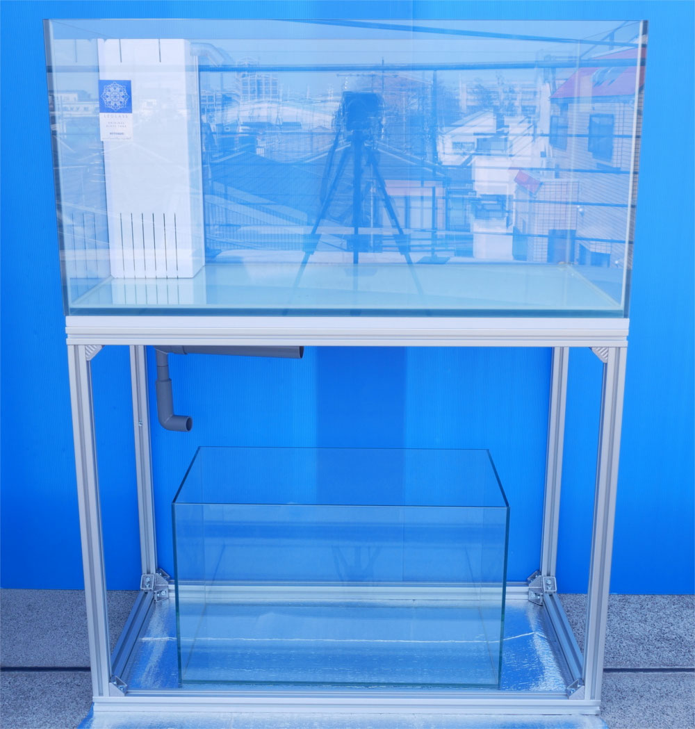 30×30×30㎝ガラスオーバーフロー水槽