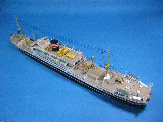 日本郵船 浅間丸 ハンドメイド模型 日本郵船歴史博物館｜展示資料の