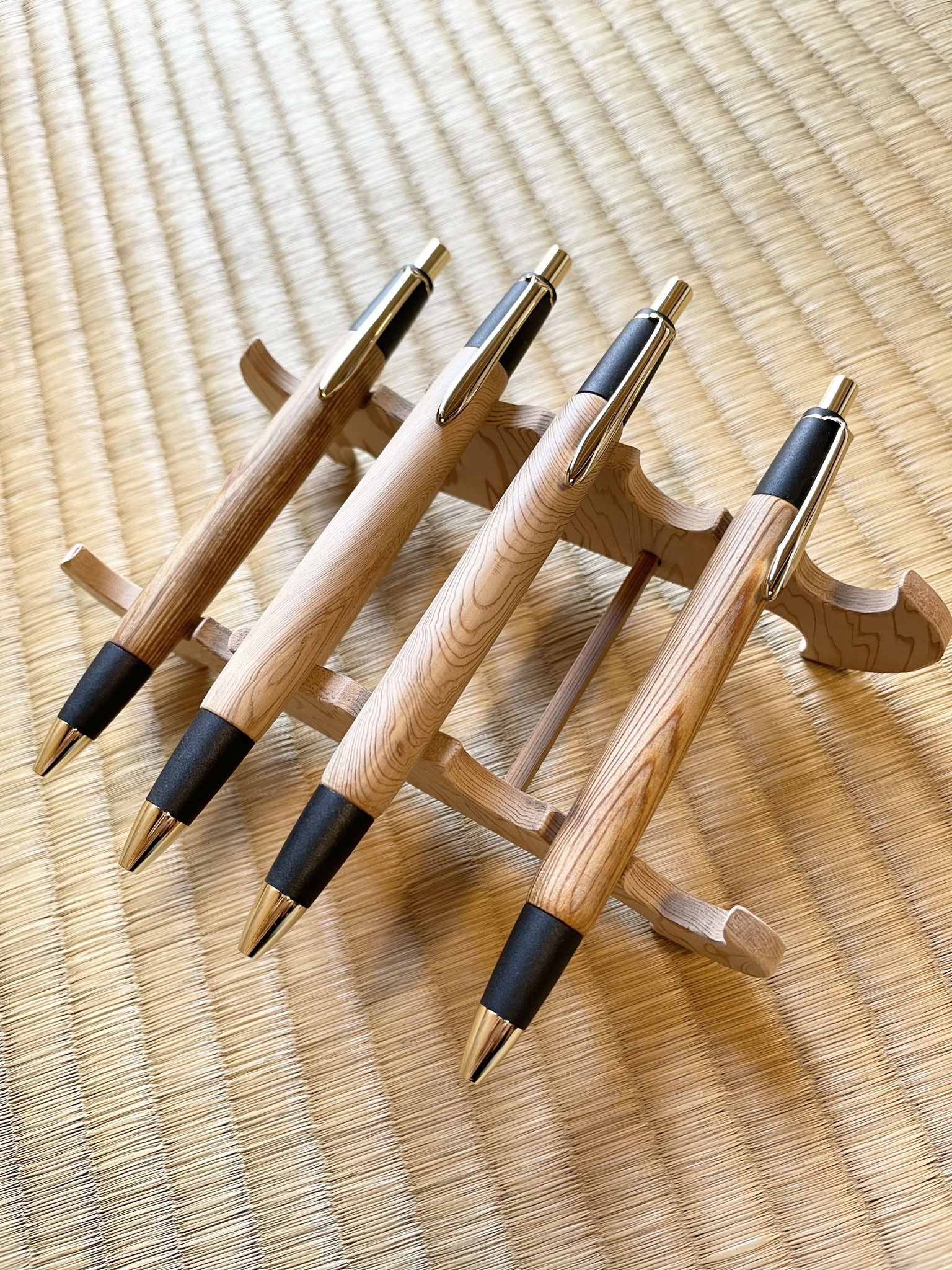 野原工芸 旧型 シャープペンシル 0.5mm 屋久杉 ゴールド