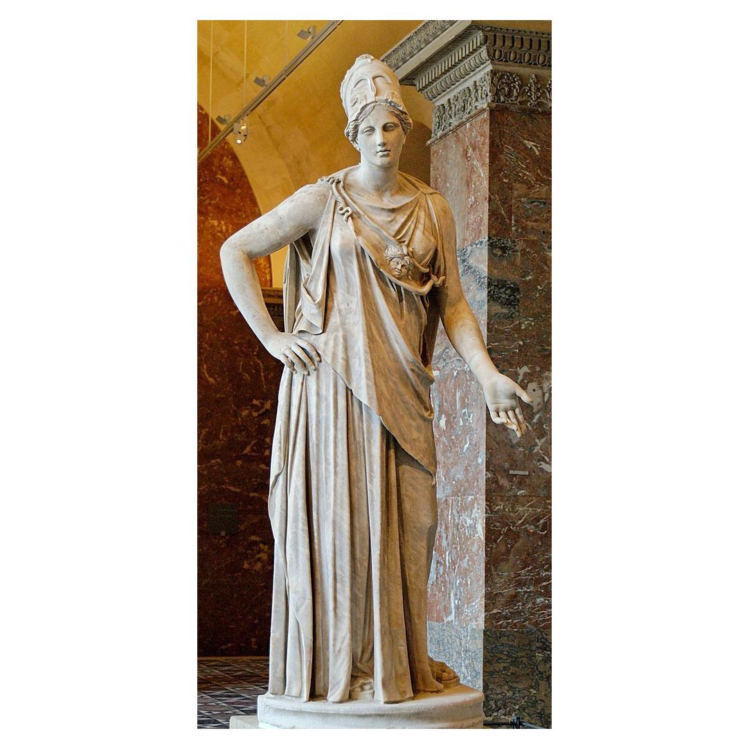 ギリシャ神話の等身大の女神アテナの大理石像 - 中国 アテナ女神像