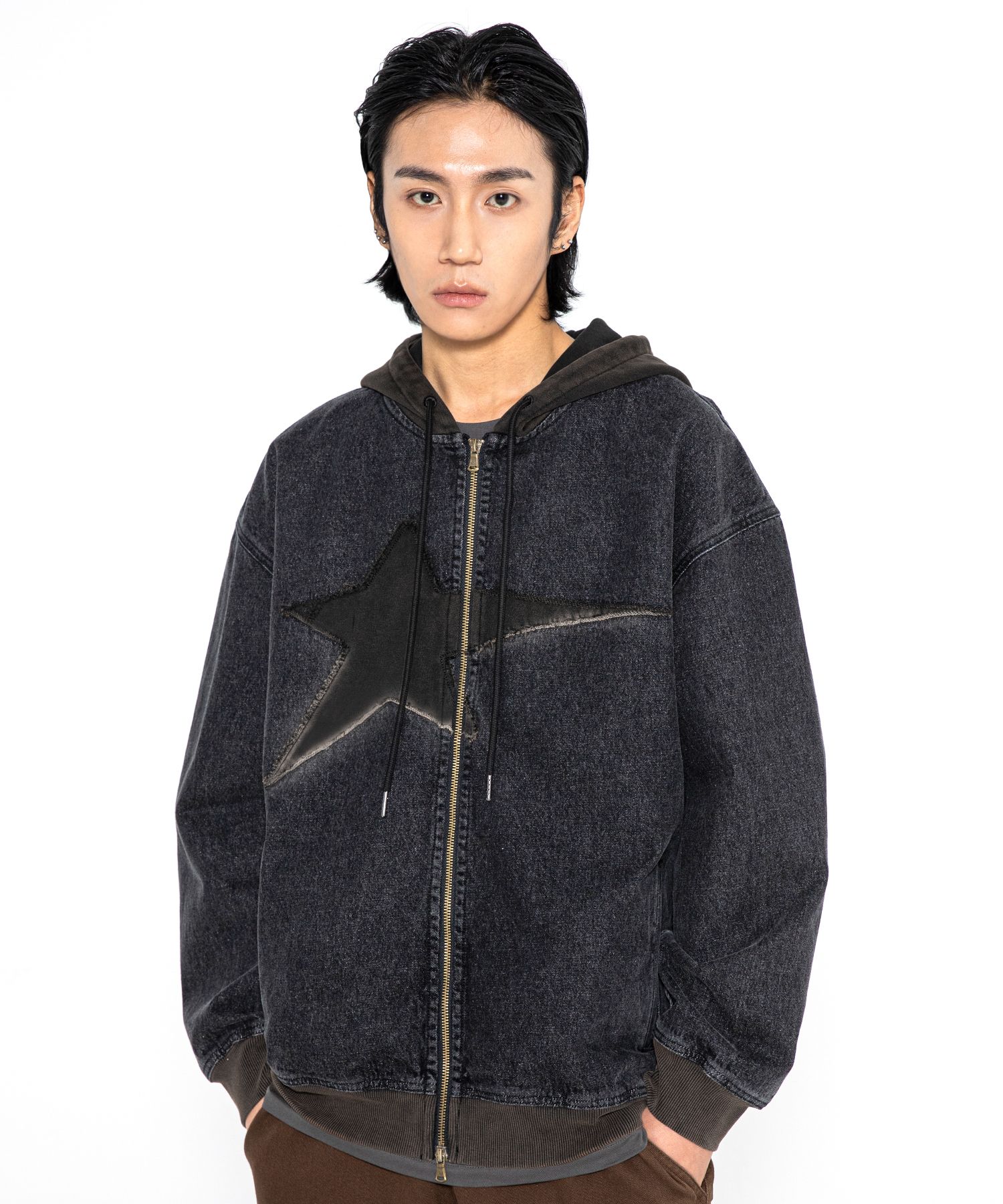 MUSINSA公式 | XTONZ XTT061 ヴィンテージウォッシングスター デニム