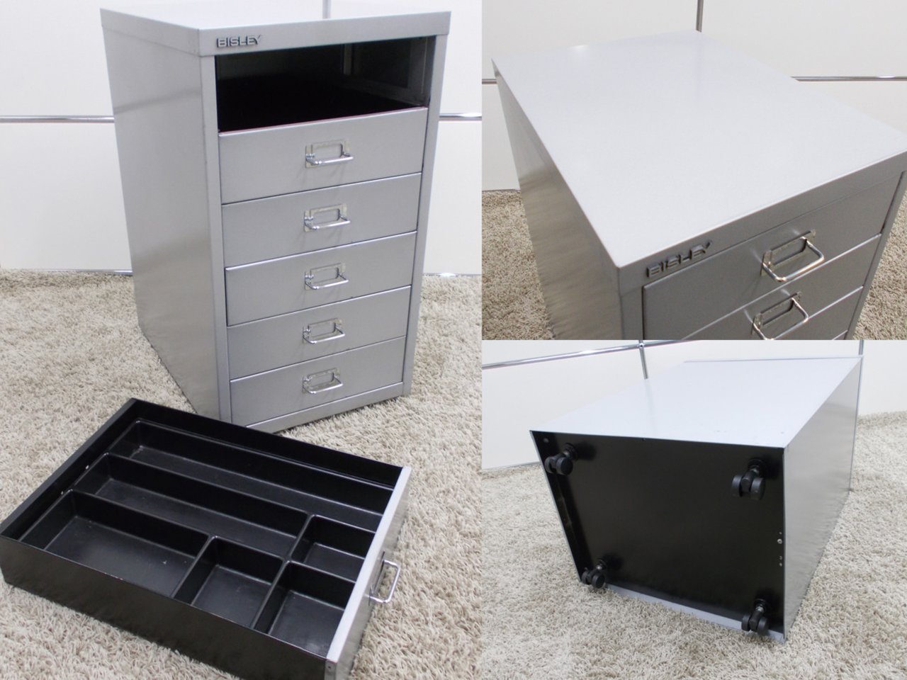 や*ど様 BISLEY（ビスレー）A3 8段キャビネット 中古 C 送料込み や*ど