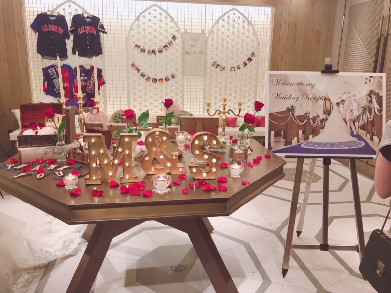 ウェルカムスペース 美女と野獣 ディズニー ウェディング インテリア