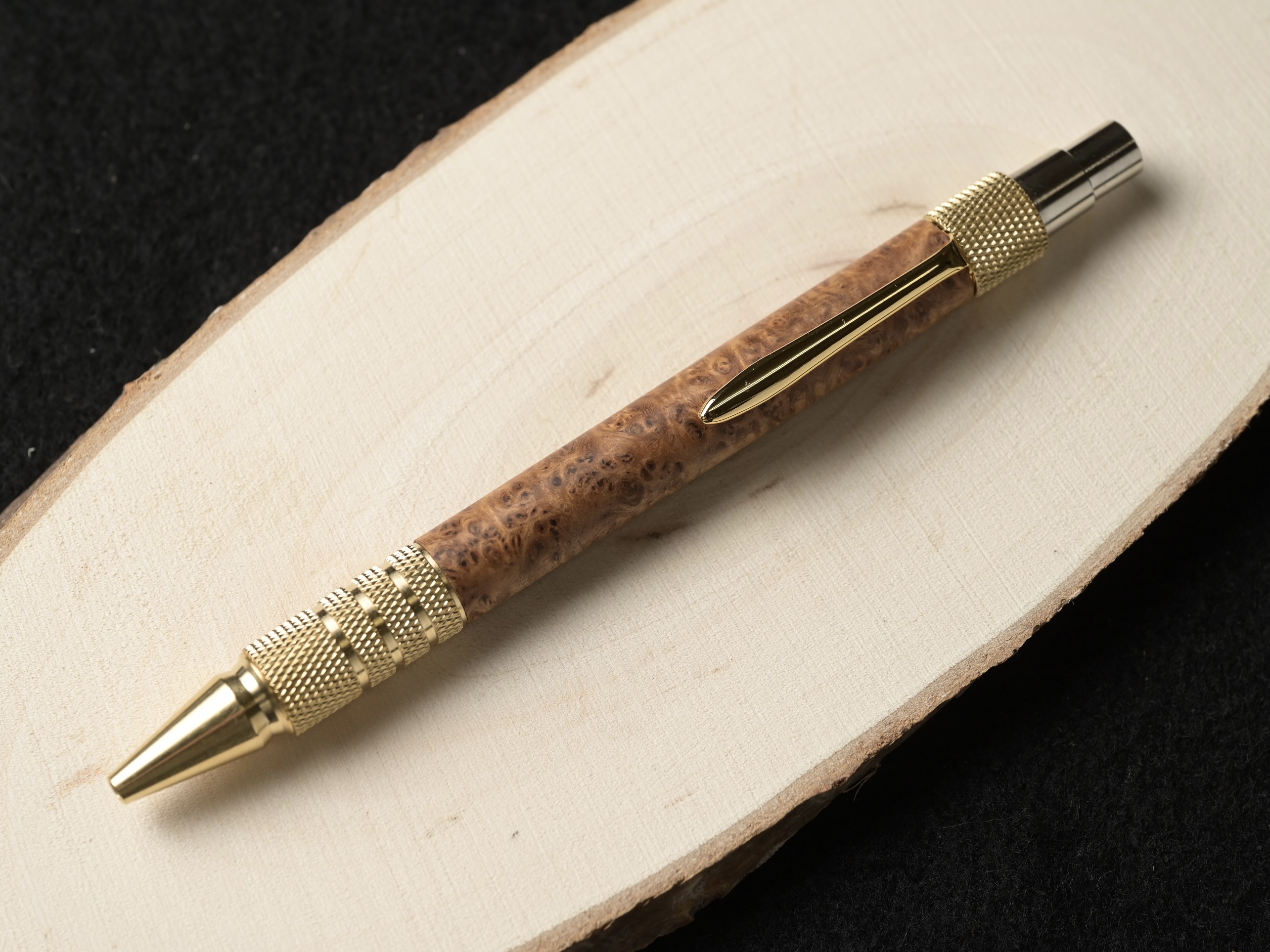 富士瘤クラフト 黒柿孔雀杢 シャープペンシル0.5 【公式通販】