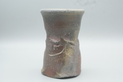 備前焼 湯吞 川端文男 共箱 共布 共琹 美品 師 伊勢崎淳 備前焼 湯吞