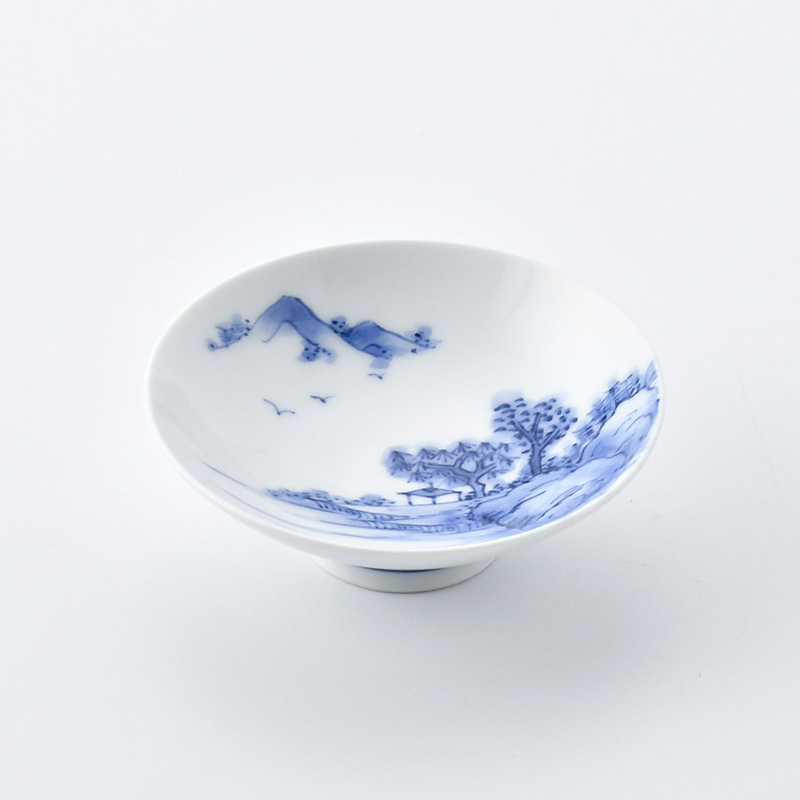 嘉泉窯】平戸盃（丸）山水 | 三川内焼オンライン・ショップ